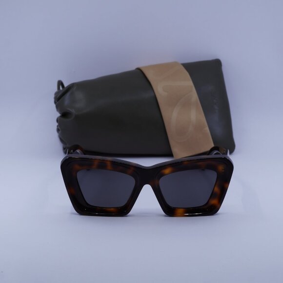 Loewe Tortoise Shell Sunglasses with Gold Accent